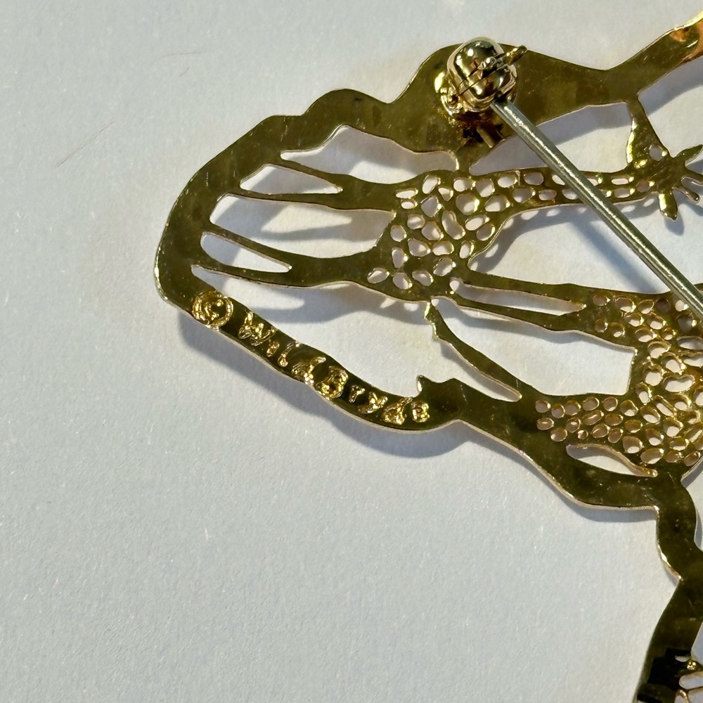 Wild Byrde Africa Zebra Giraffe Animal Bird Brooch Earring Lot View 2